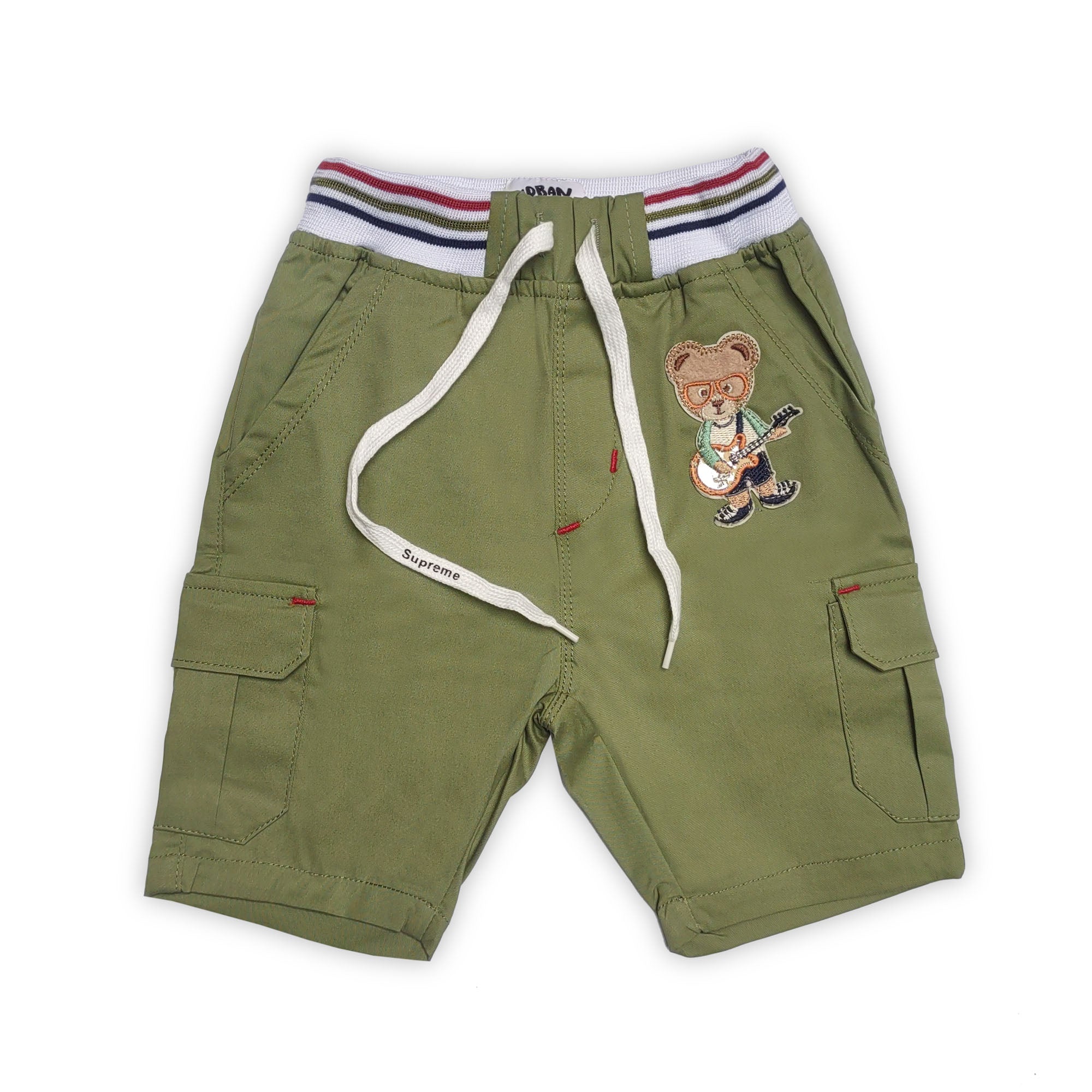 OLIVE GREEN CARGO SHORTS