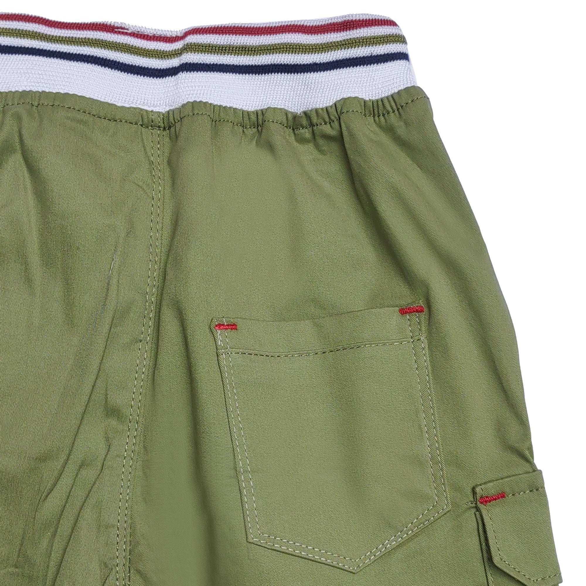 OLIVE GREEN CARGO SHORTS