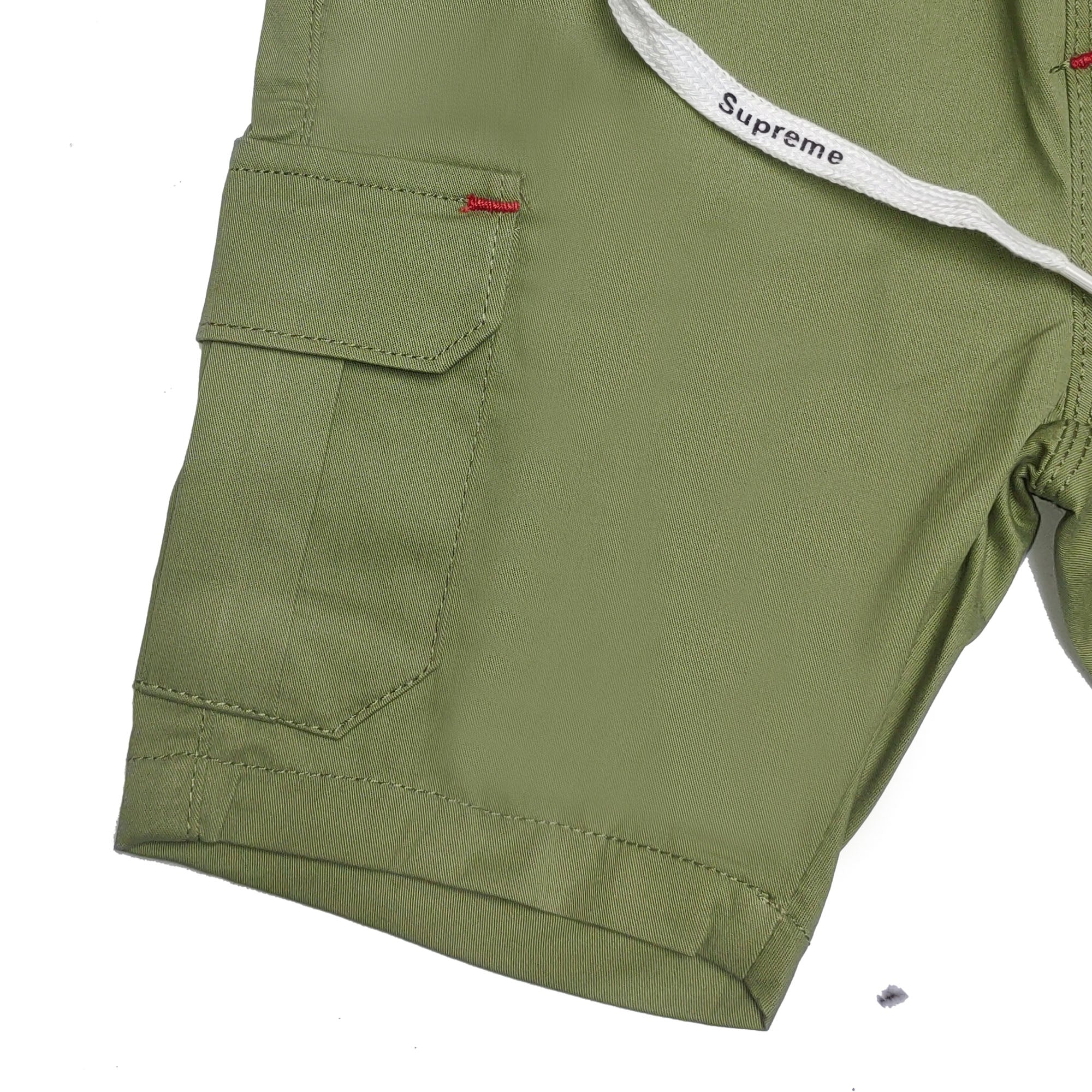 OLIVE GREEN CARGO SHORTS