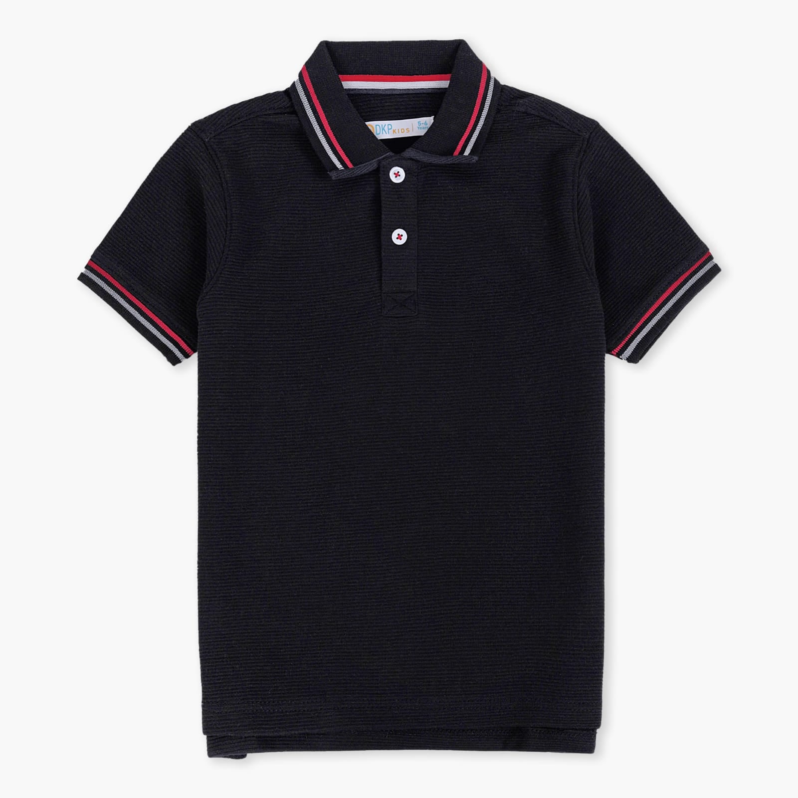 BLACK POLO T-SHIRT