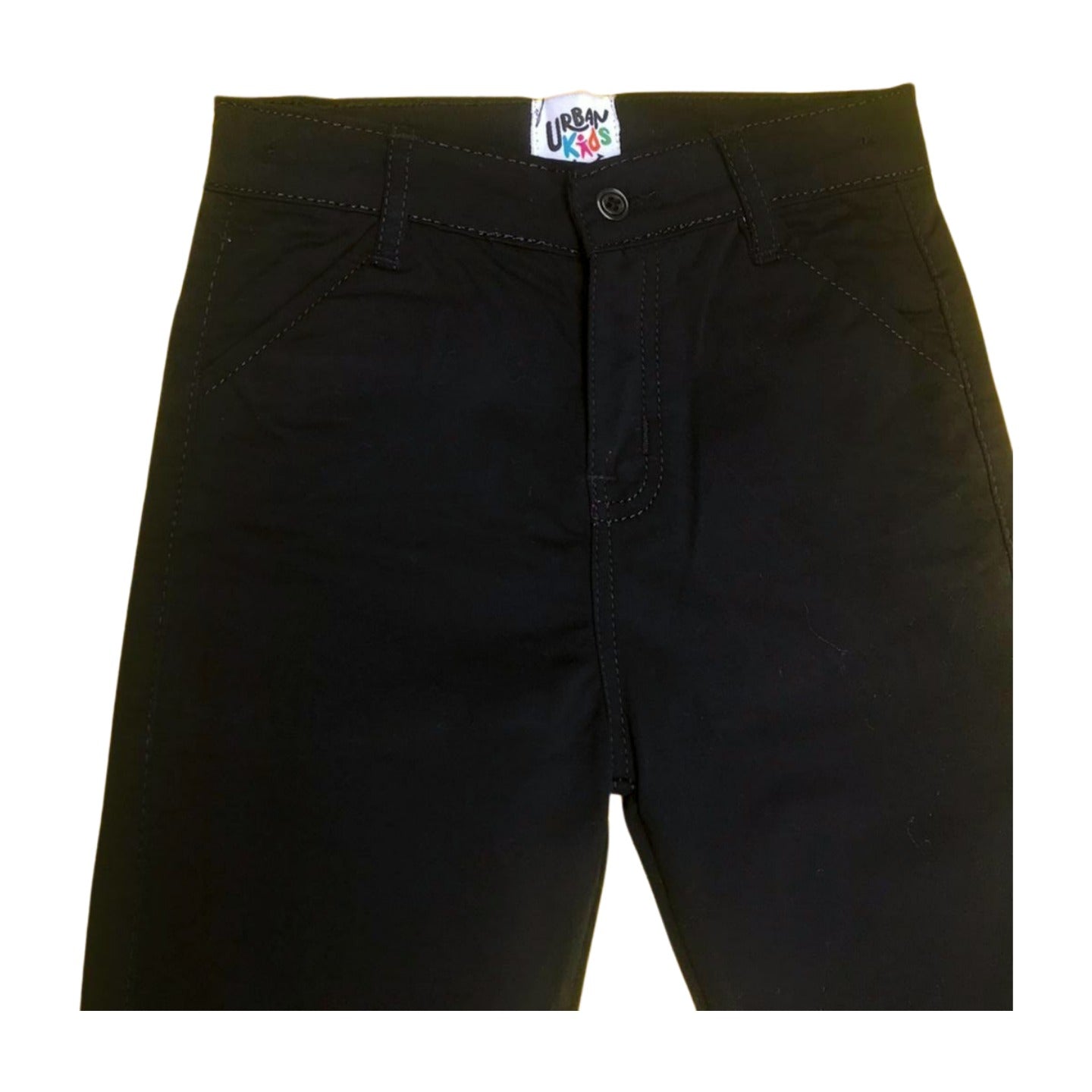 Boys Black Cotton Pants