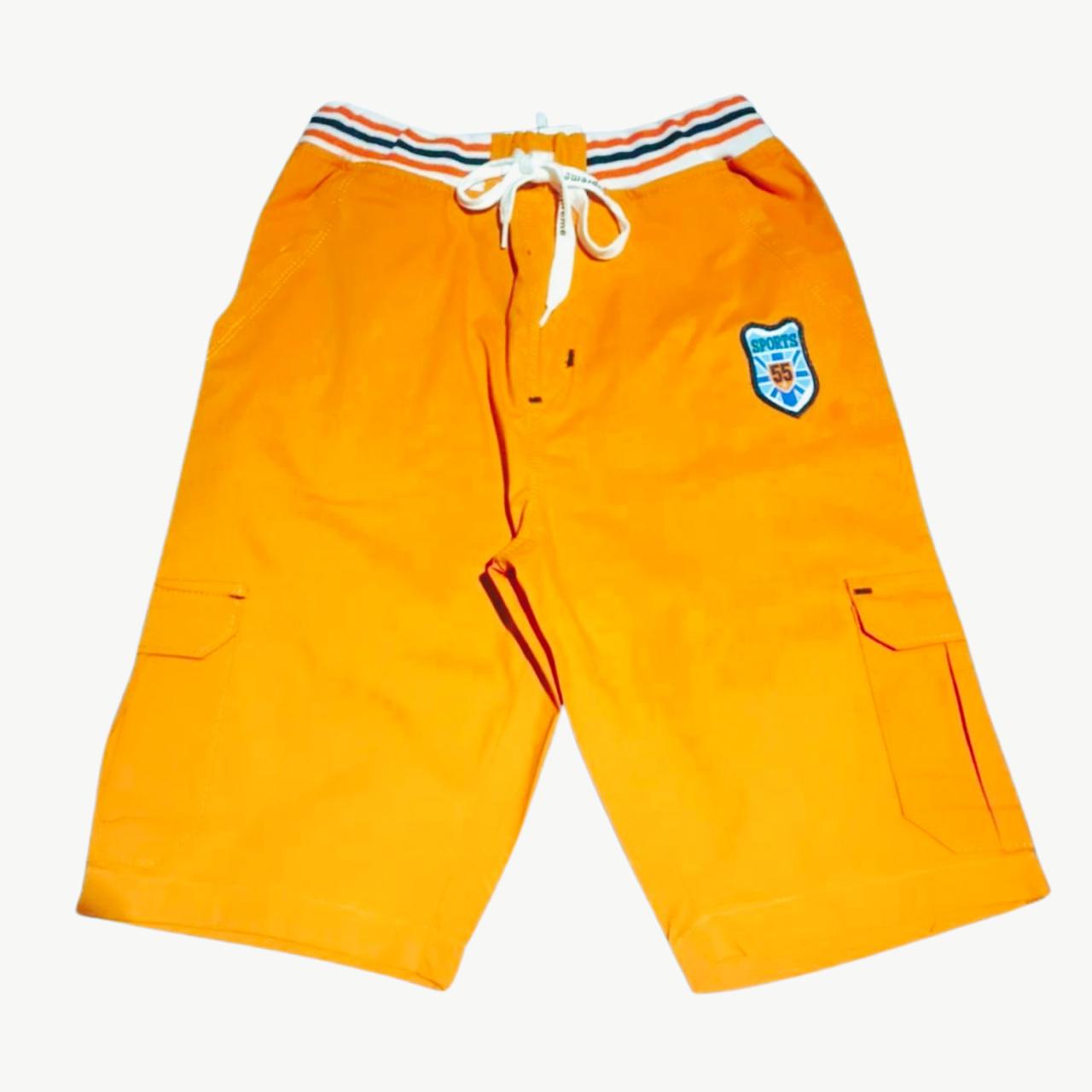 Orange Cargo Shorts